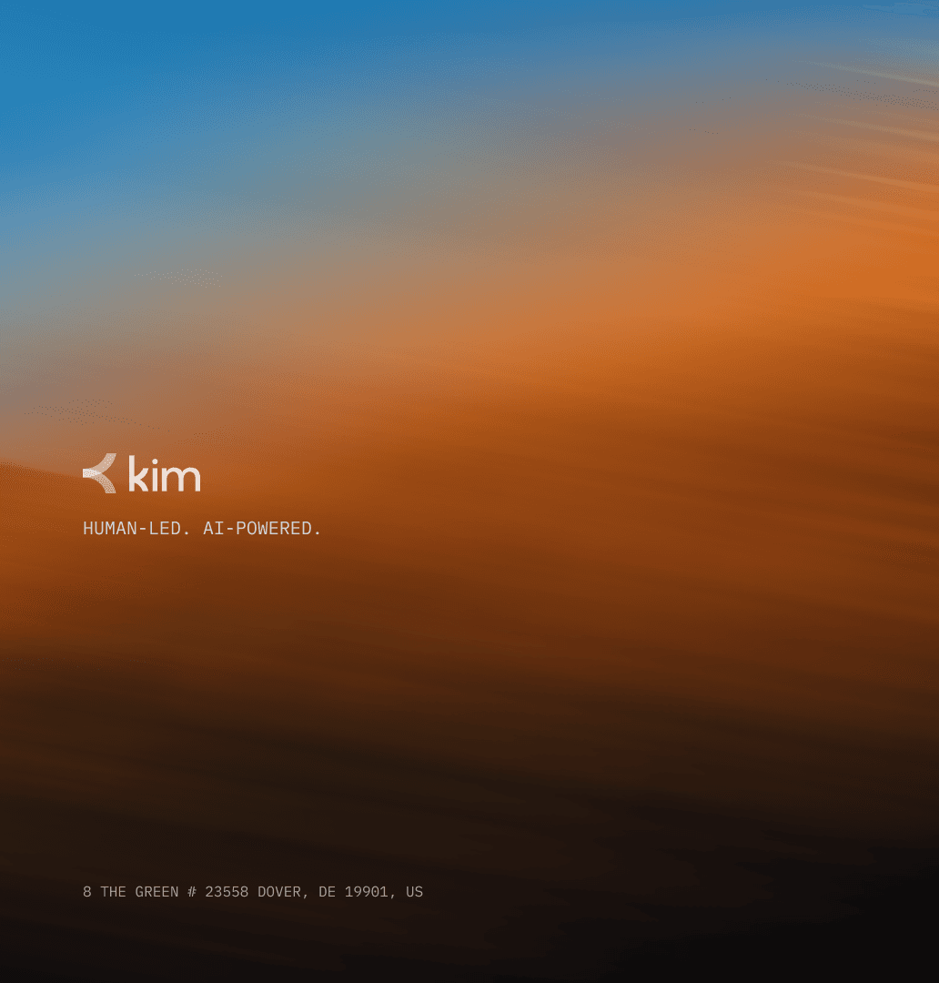 Kim.cc — Human-Led. AI-Powered.